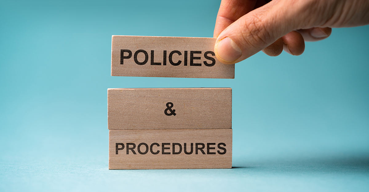 corporate policies and procedures